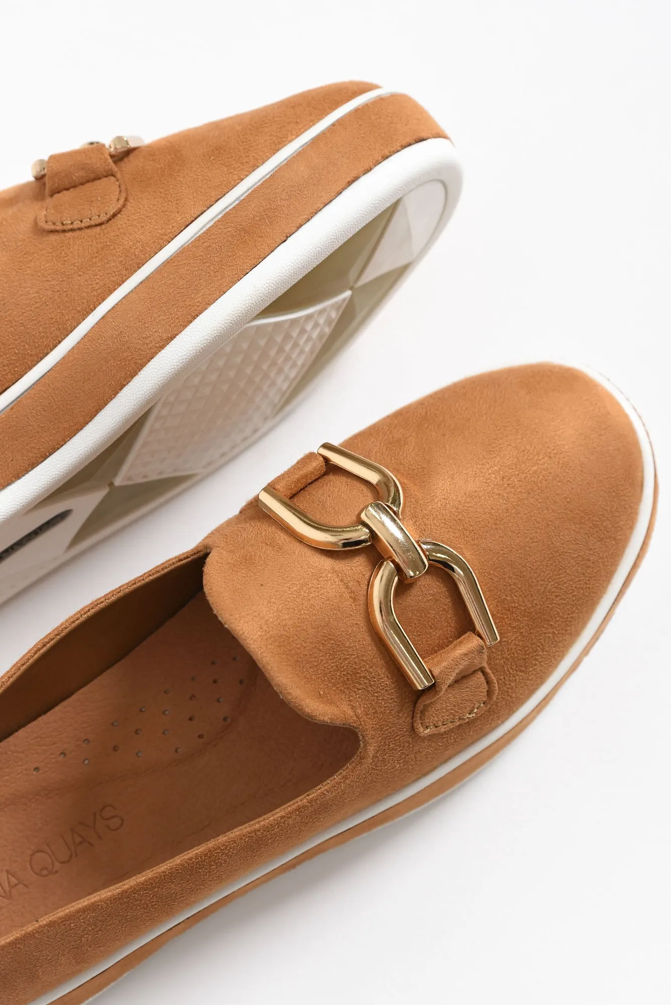 Natyia Camel Faux Suede Platform Loafer sold by Blue Bungalow product image thumbnail 3