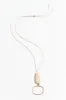 Pandora Gold Teardrop Pendant Necklace sold by Blue Bungalow