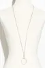 Renita Silver Teal Hoop Pendant Necklace sold by Blue Bungalow