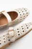 Fruity Cream Leather Ballet Flat sold by Blue Bungalow