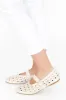 Fruity Cream Leather Ballet Flat sold by Blue Bungalow
