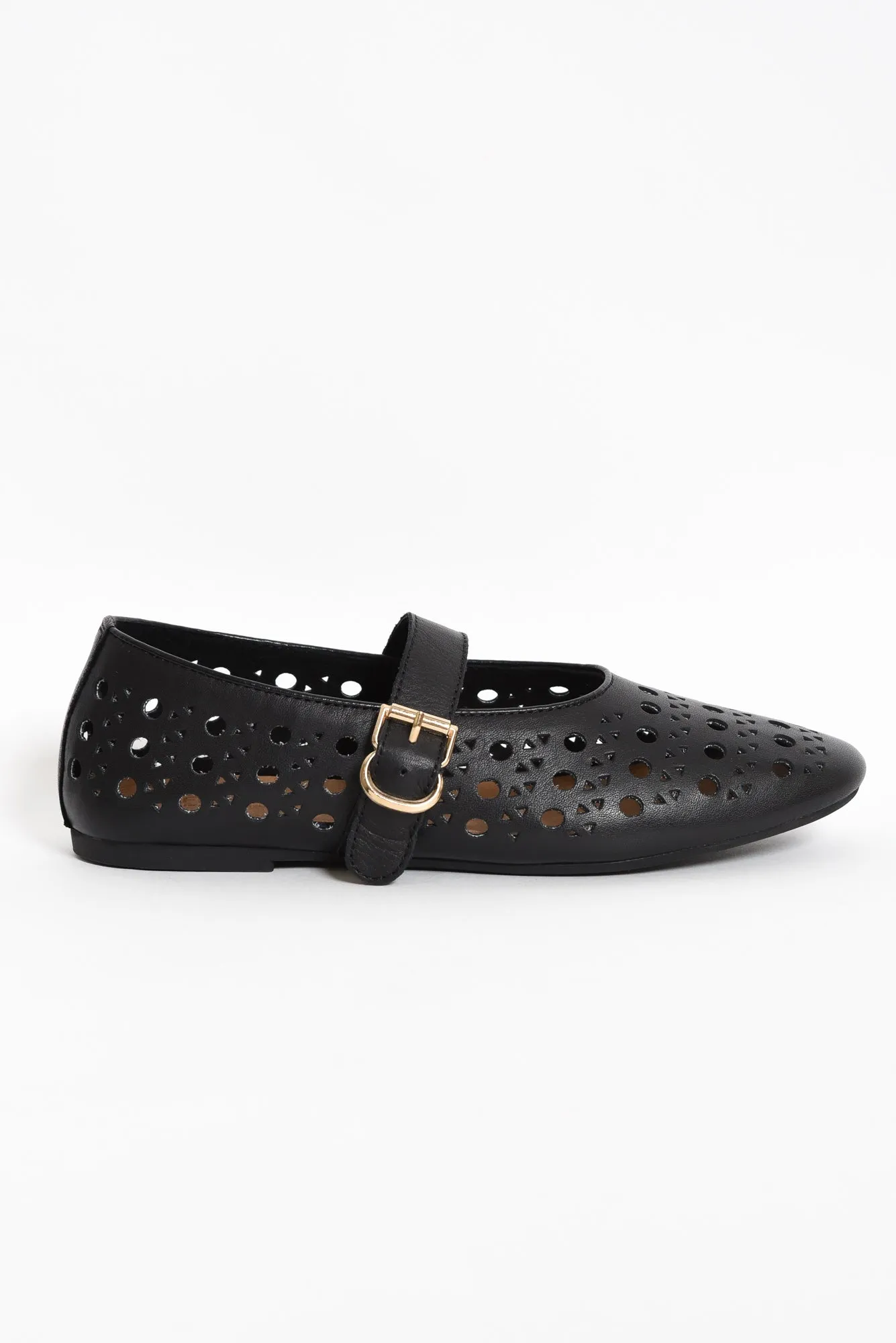 Fruity Black Leather Ballet Flat sold by Blue Bungalow product image thumbnail 3