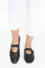 Fruity Black Leather Ballet Flat sold by Blue Bungalow