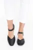 Sharyn Black Leather Heel sold by Blue Bungalow