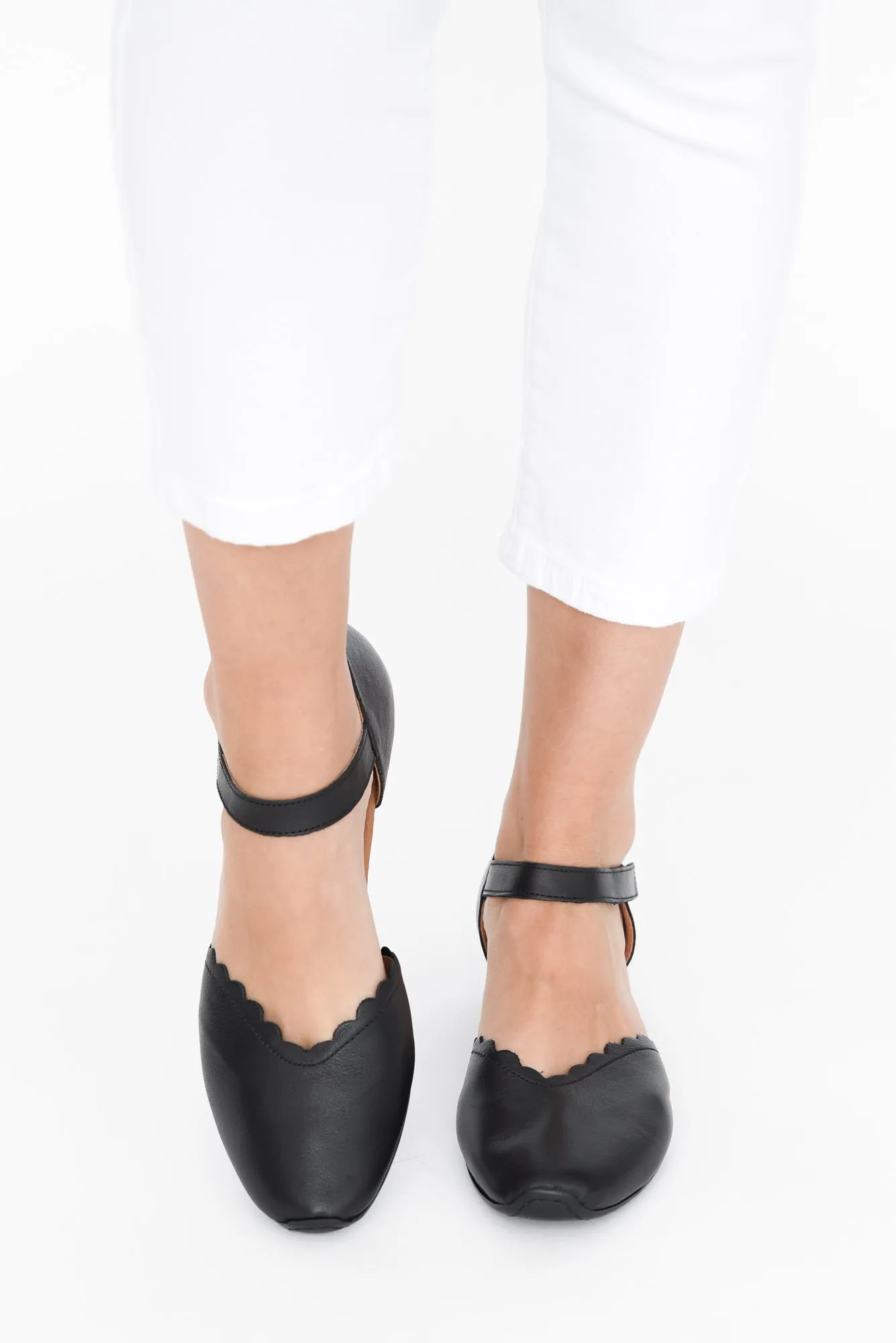 Sharyn Black Leather Heel sold by Blue Bungalow product image thumbnail 3