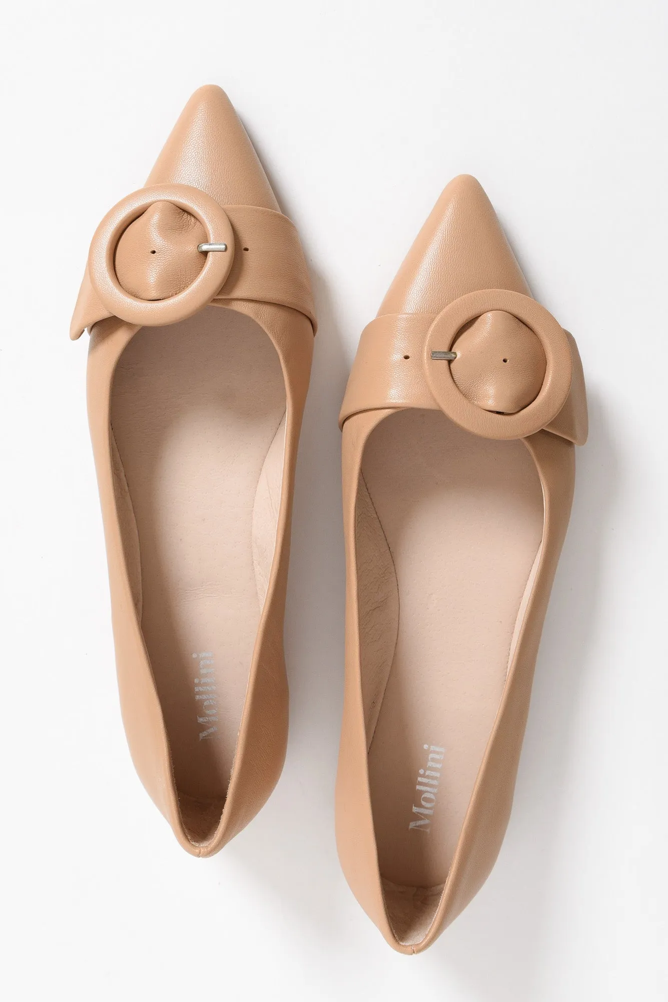 Fiv Nude Leather Buckle Loafer sold by Blue Bungalow product image thumbnail 3