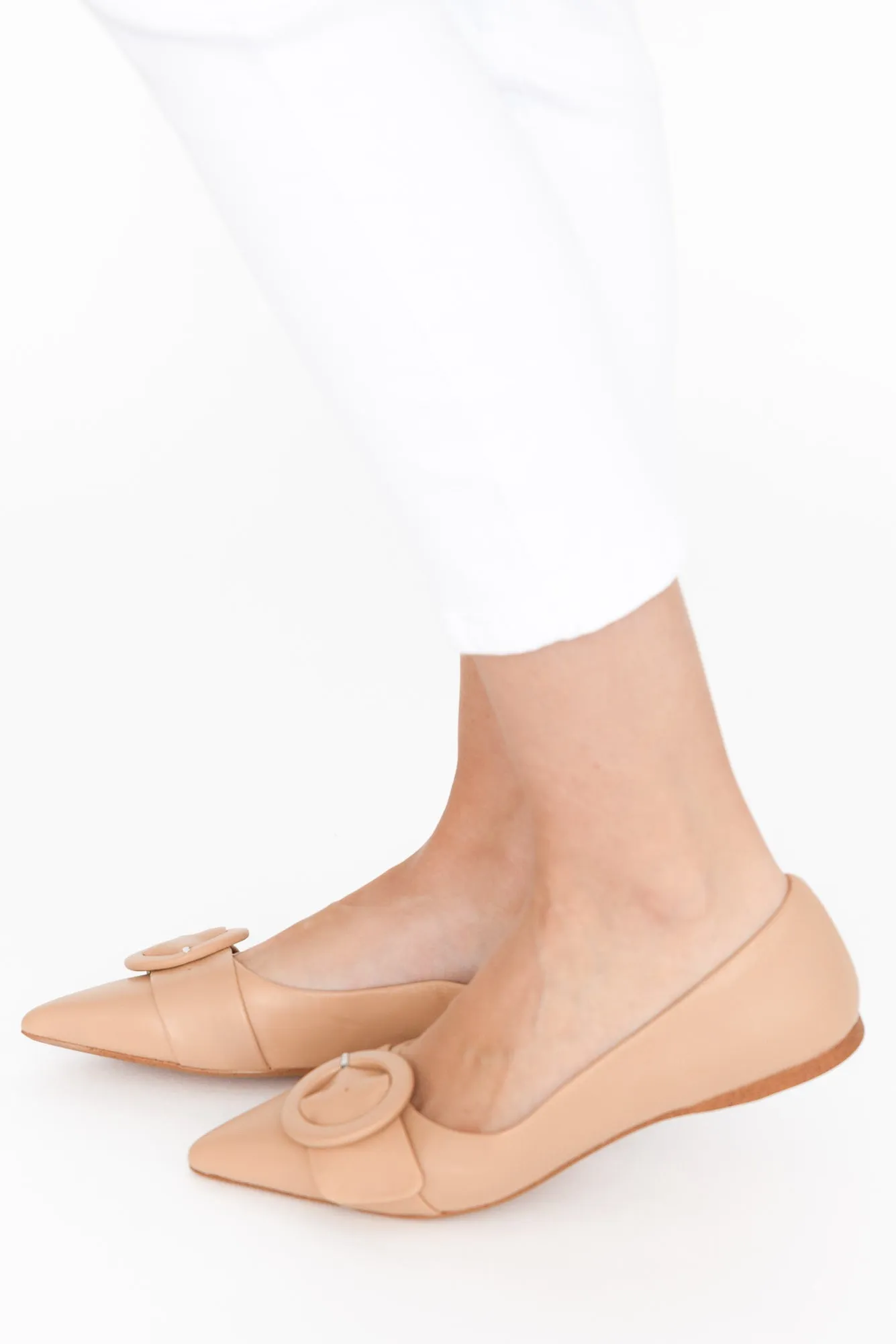 Fiv Nude Leather Buckle Loafer sold by Blue Bungalow product image thumbnail 2