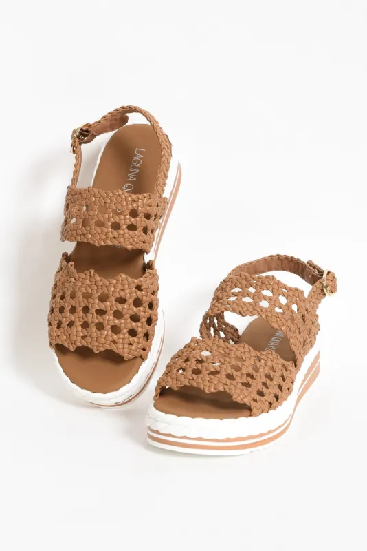 Jojo Camel Woven Platform Sandal sold by Blue Bungalow