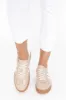 Aloha Beige Stripe Suede Sneaker sold by Blue Bungalow