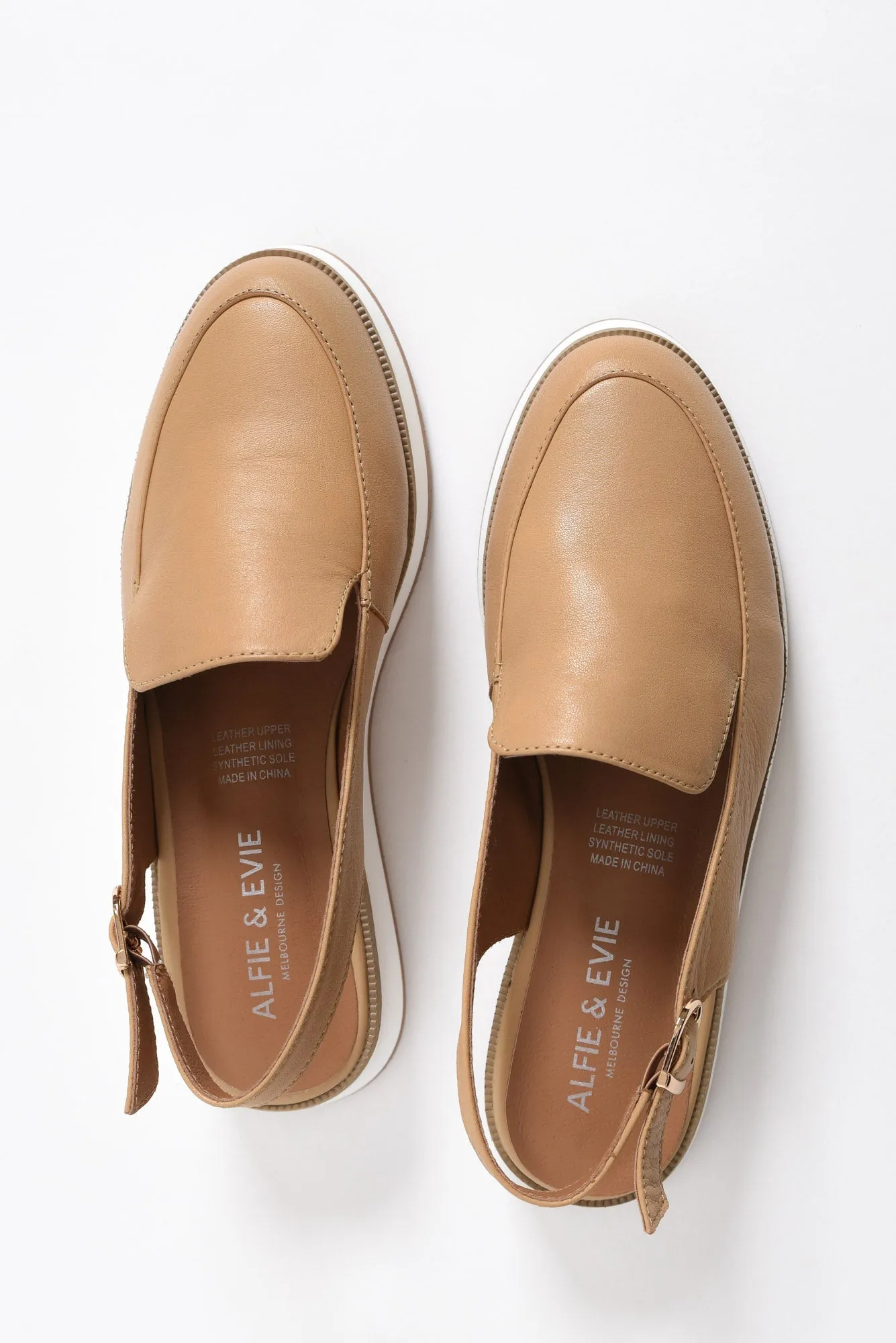 Quake Camel Leather Slingback Loafer sold by Blue Bungalow product image thumbnail 4