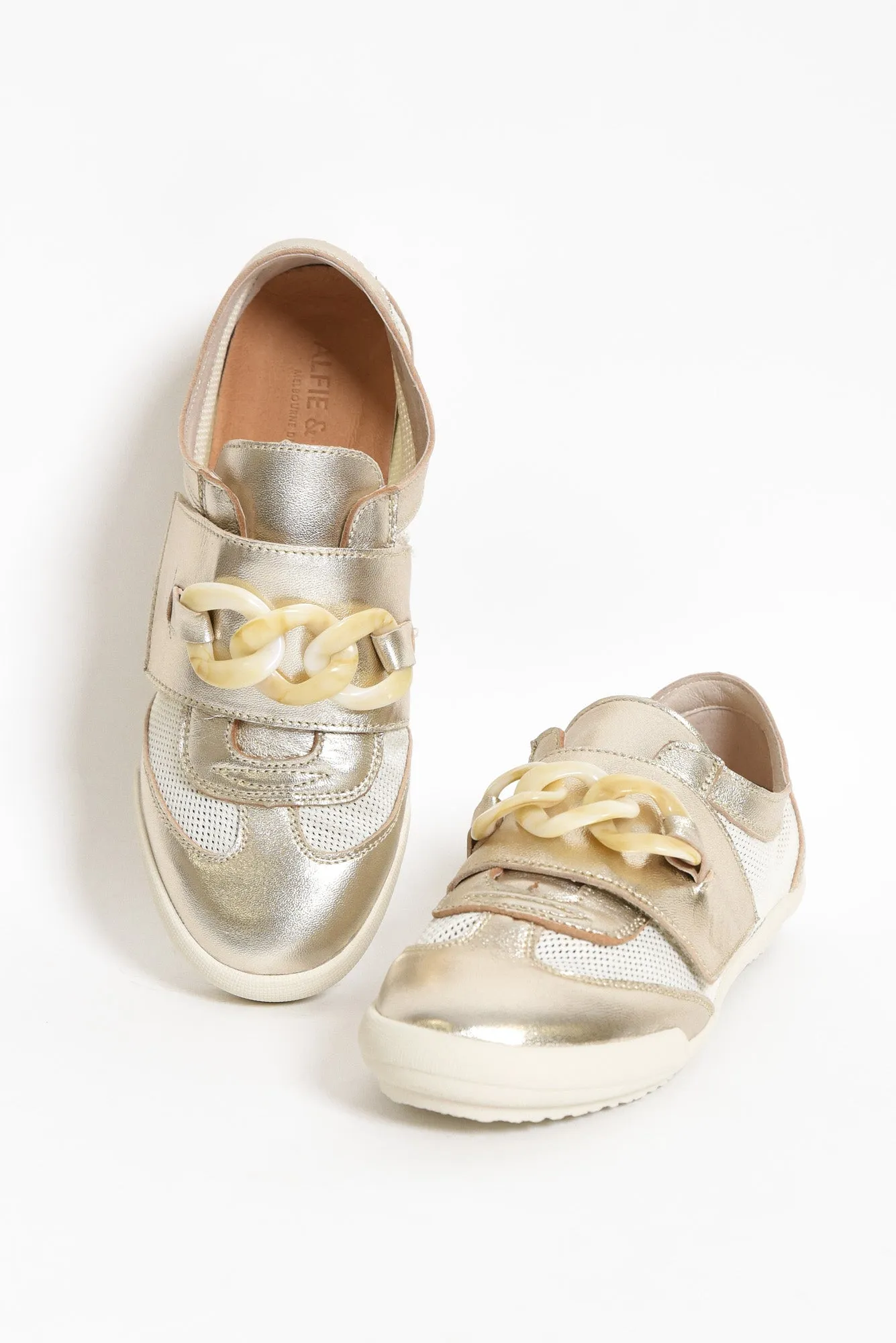Jayden Gold Buckle Mesh Sneaker sold by Blue Bungalow product image thumbnail 2