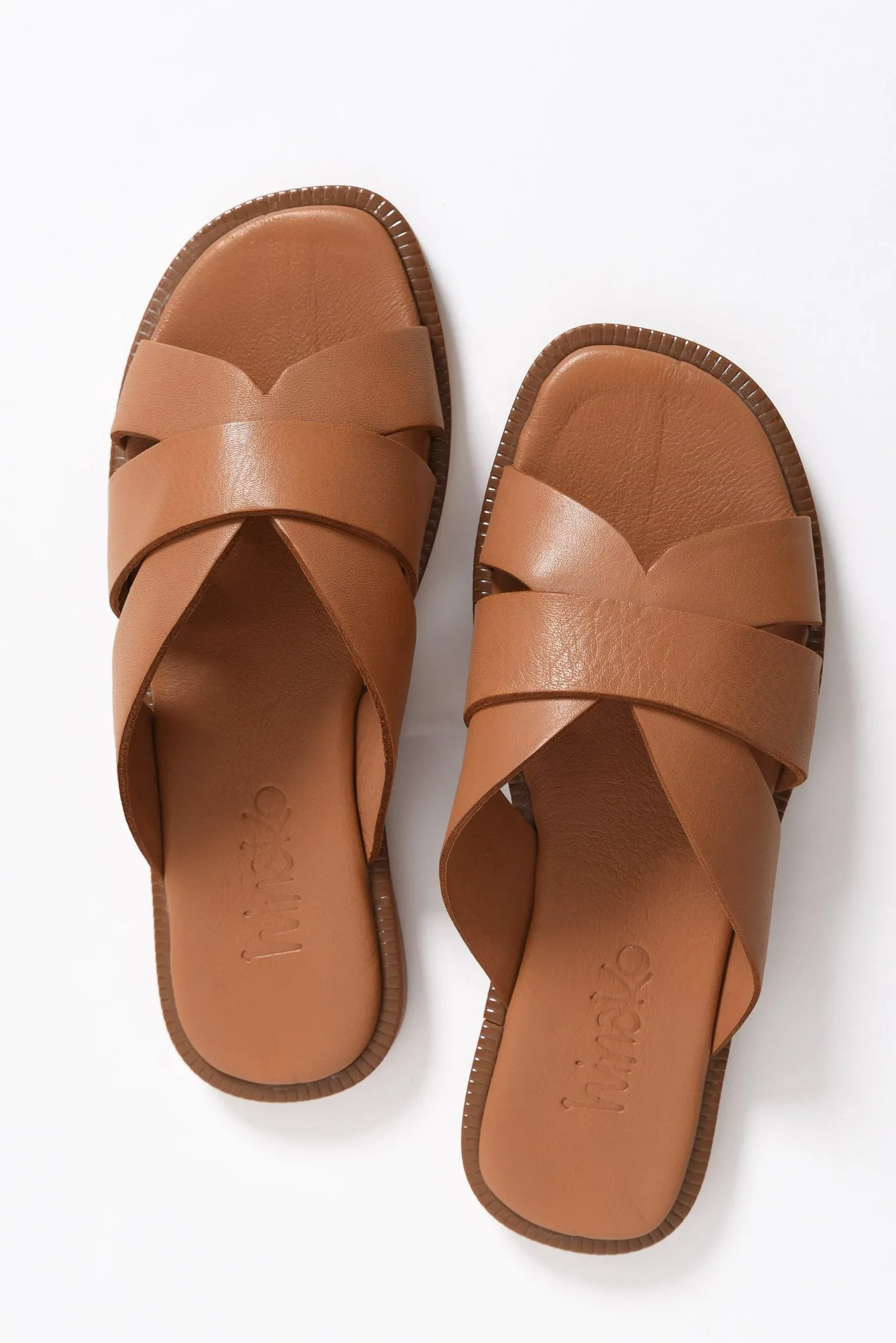Adelaide Brandy Leather Slide sold by Blue Bungalow product image thumbnail 3
