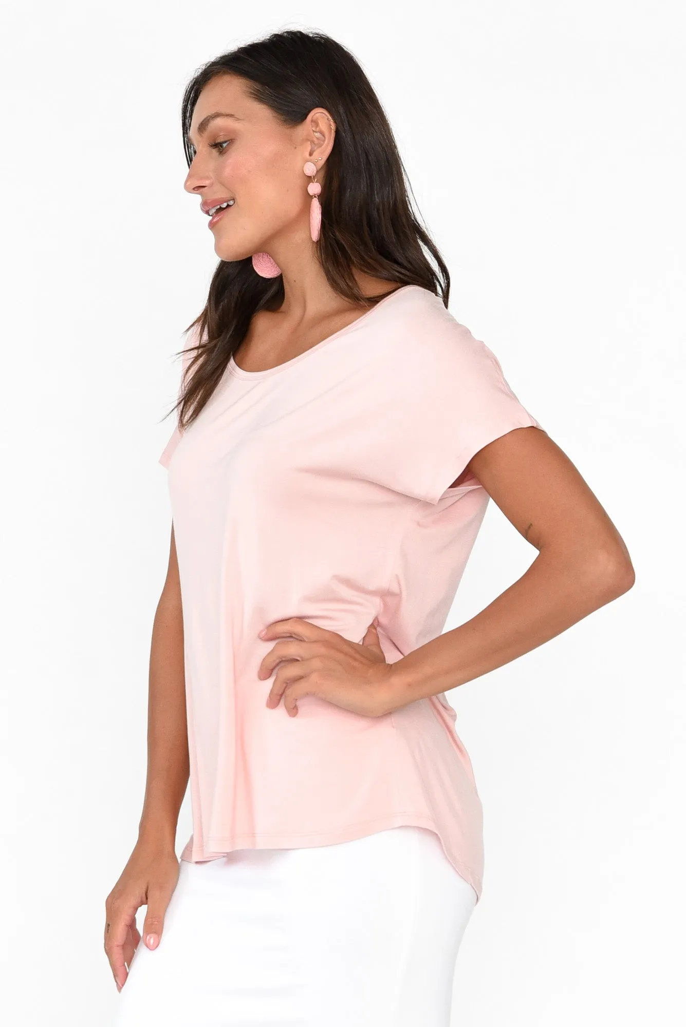Eadie Blush Bamboo Top sold by Blue Bungalow product image thumbnail 3