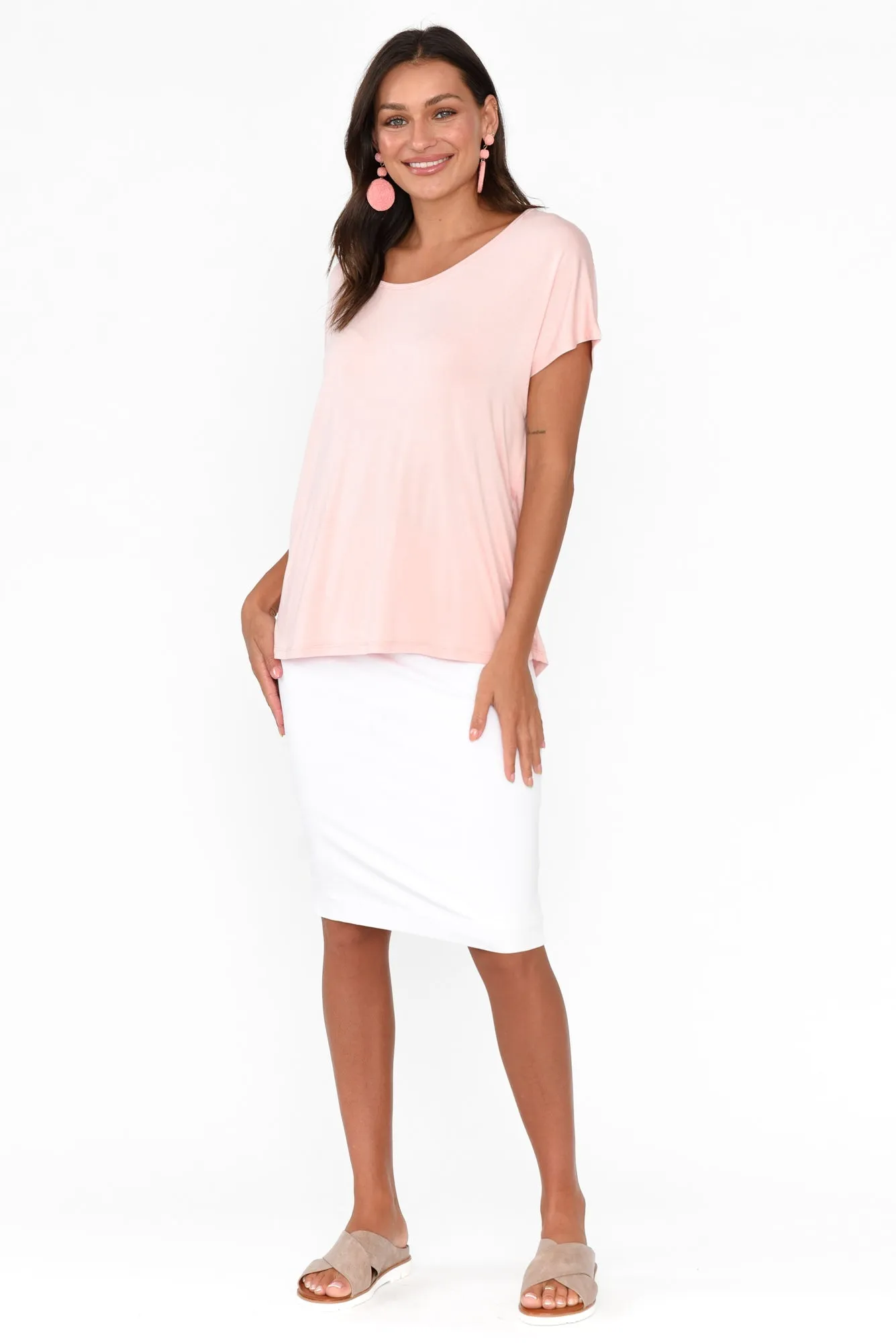 Eadie Blush Bamboo Top sold by Blue Bungalow product image thumbnail 2