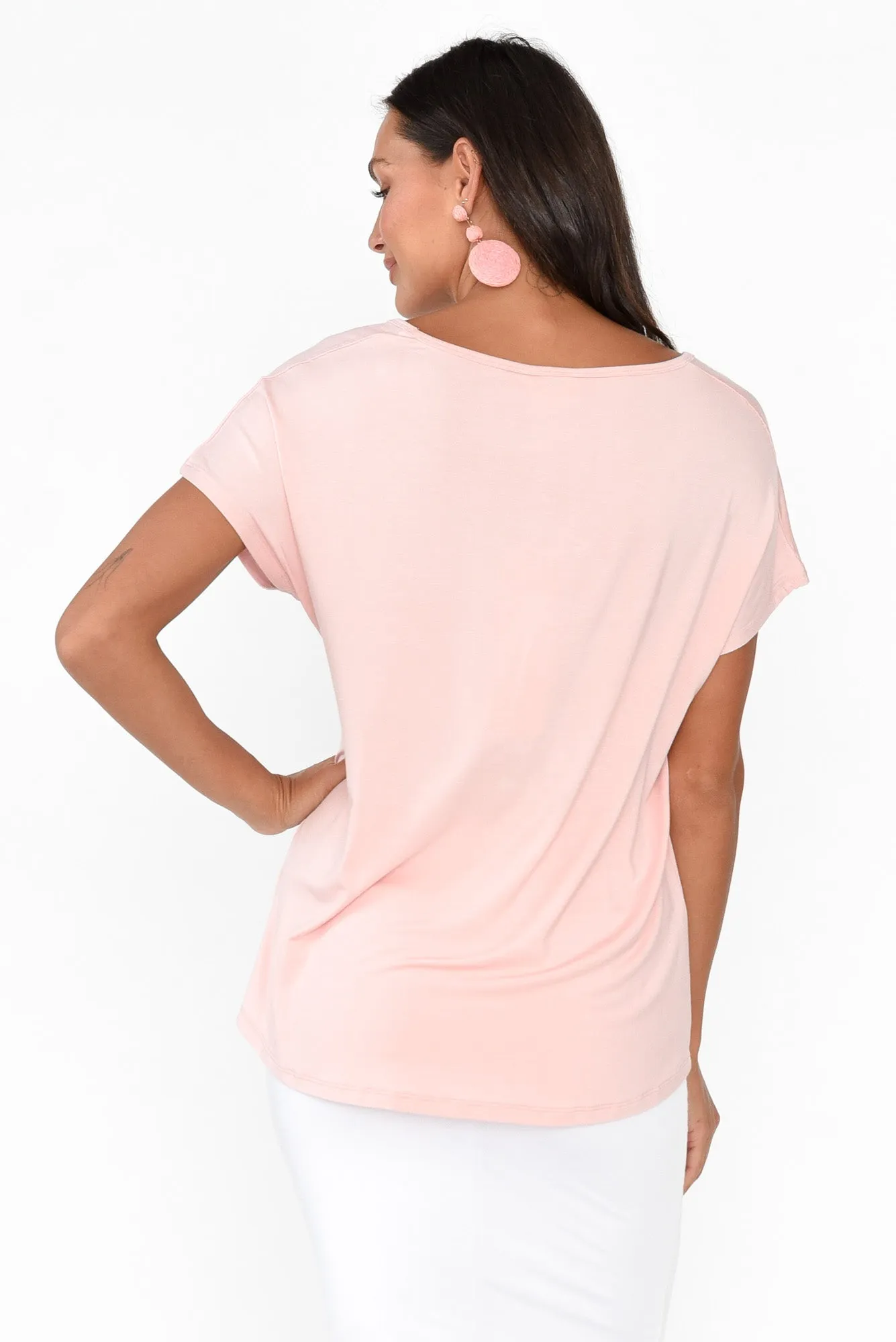 Eadie Blush Bamboo Top sold by Blue Bungalow product image thumbnail 4