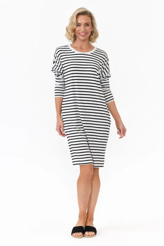 Turner Grey Stripe Bamboo Dress sold by Blue Bungalow