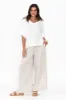 Kiro White Linen Top sold by Blue Bungalow