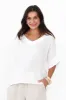 Kiro White Linen Top sold by Blue Bungalow