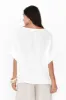 Kiro White Linen Top sold by Blue Bungalow