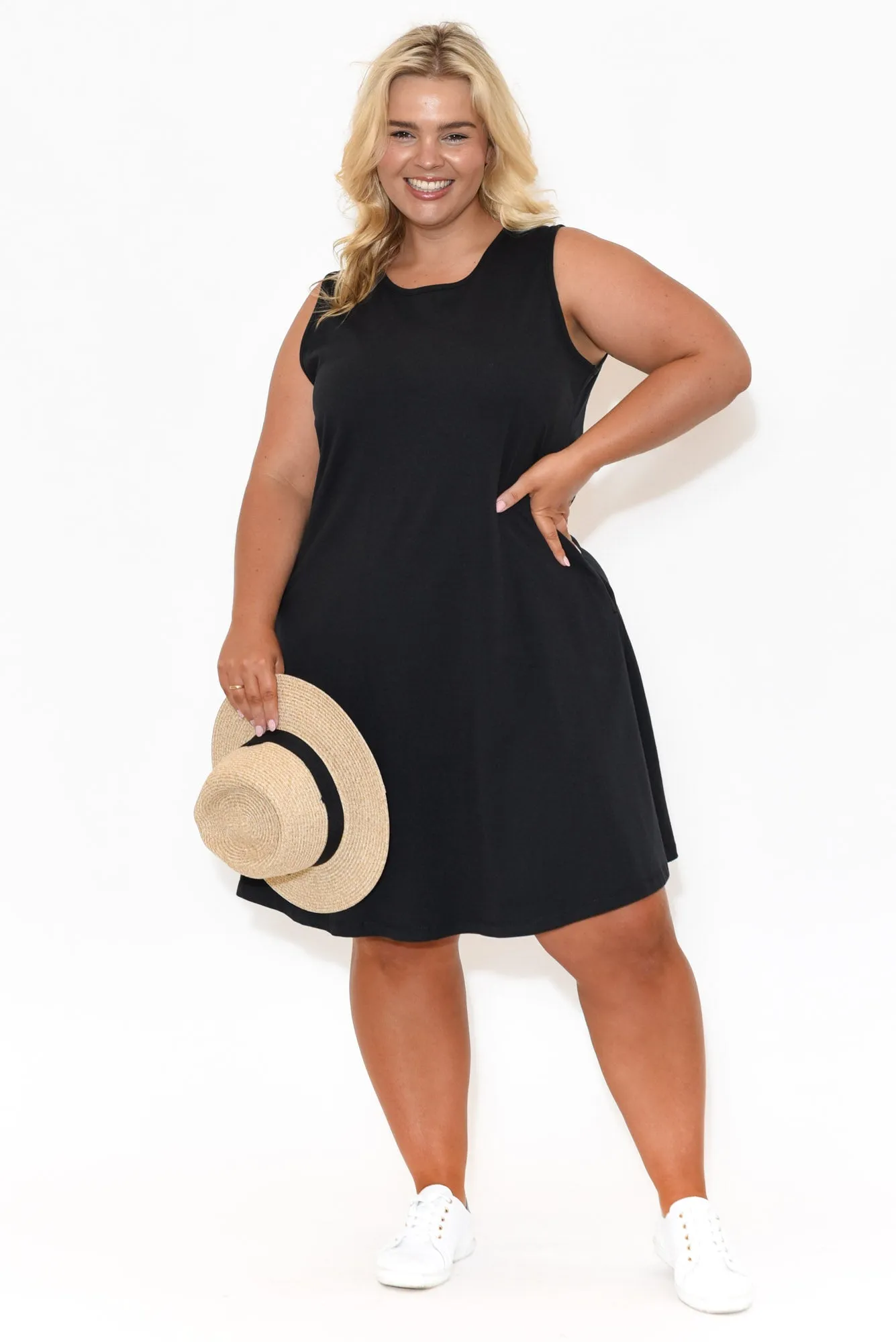 Roxanne Black Swing Dress sold by Blue Bungalow product image thumbnail 5