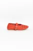 Fruity Red Leather Ballet Flat sold by Blue Bungalow