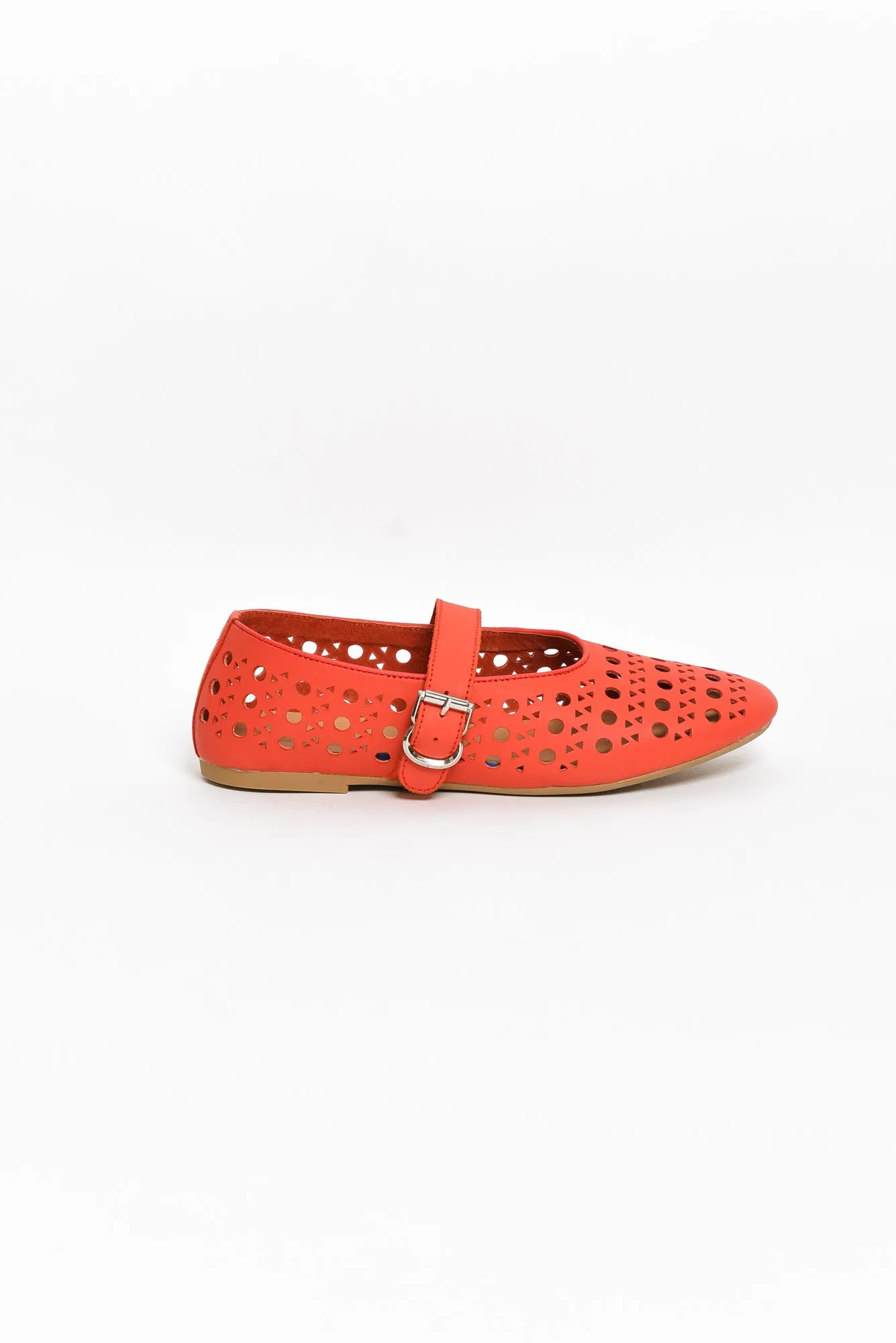 Fruity Red Leather Ballet Flat sold by Blue Bungalow product image thumbnail 4