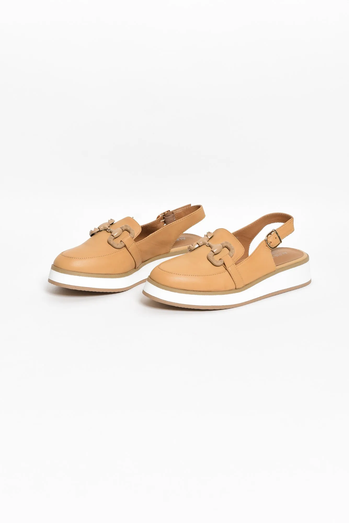 Quantum Camel Leather Slingback Loafer sold by Blue Bungalow product image thumbnail 2