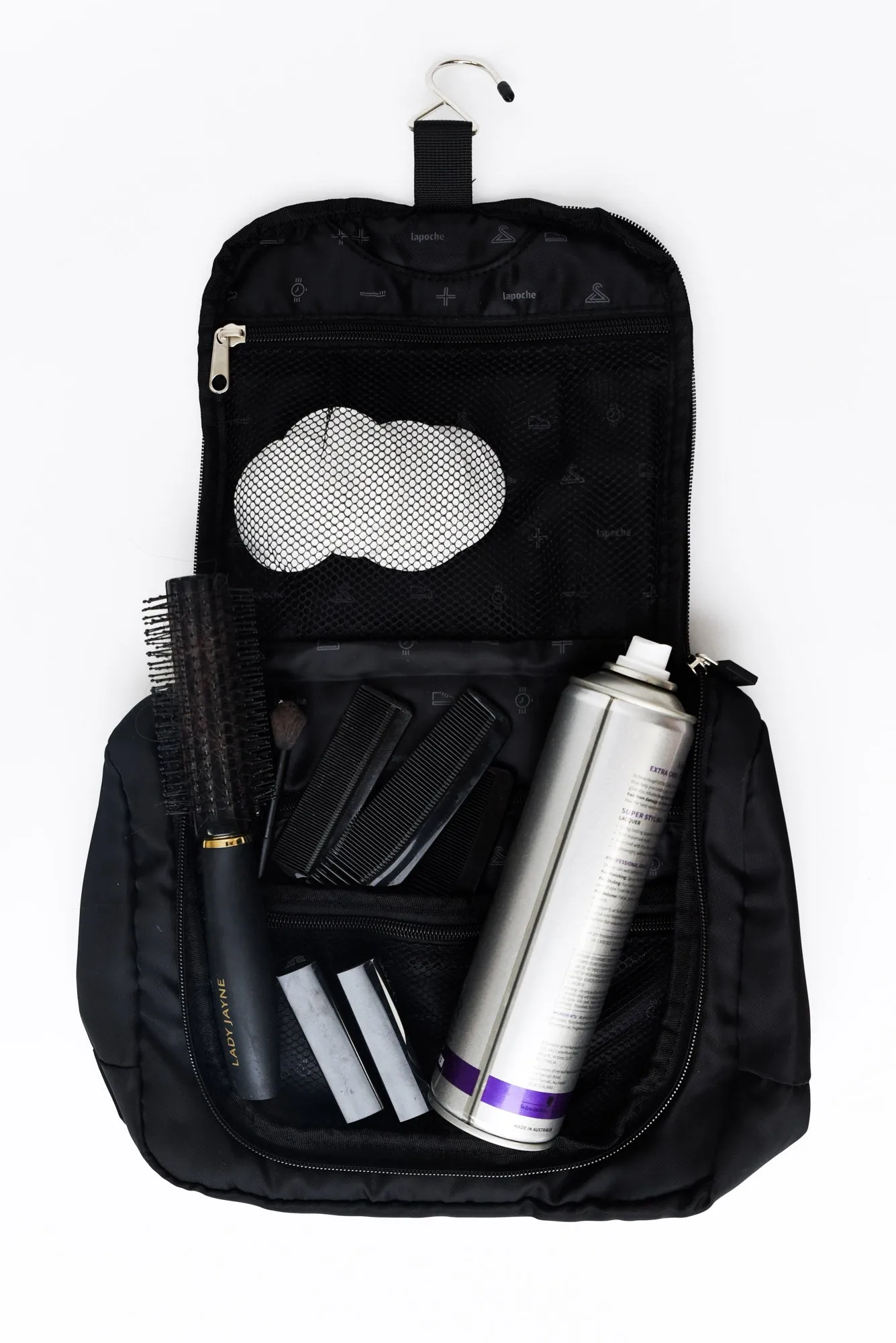 Rae Black Large Toiletry Organiser sold by Blue Bungalow