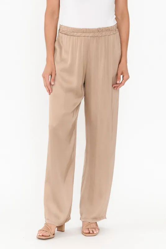 Malta Gold Wide Leg Pants sold by Blue Bungalow
