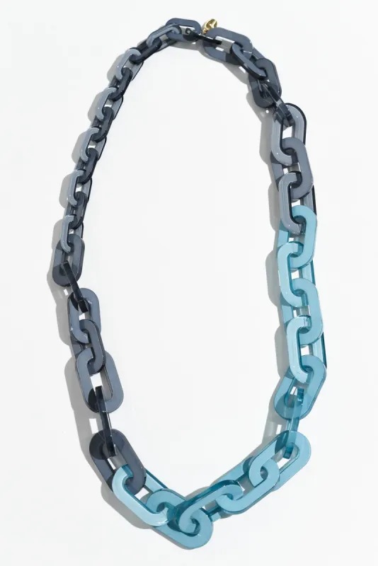 Hanoi Blue Linked Necklace sold by Blue Bungalow