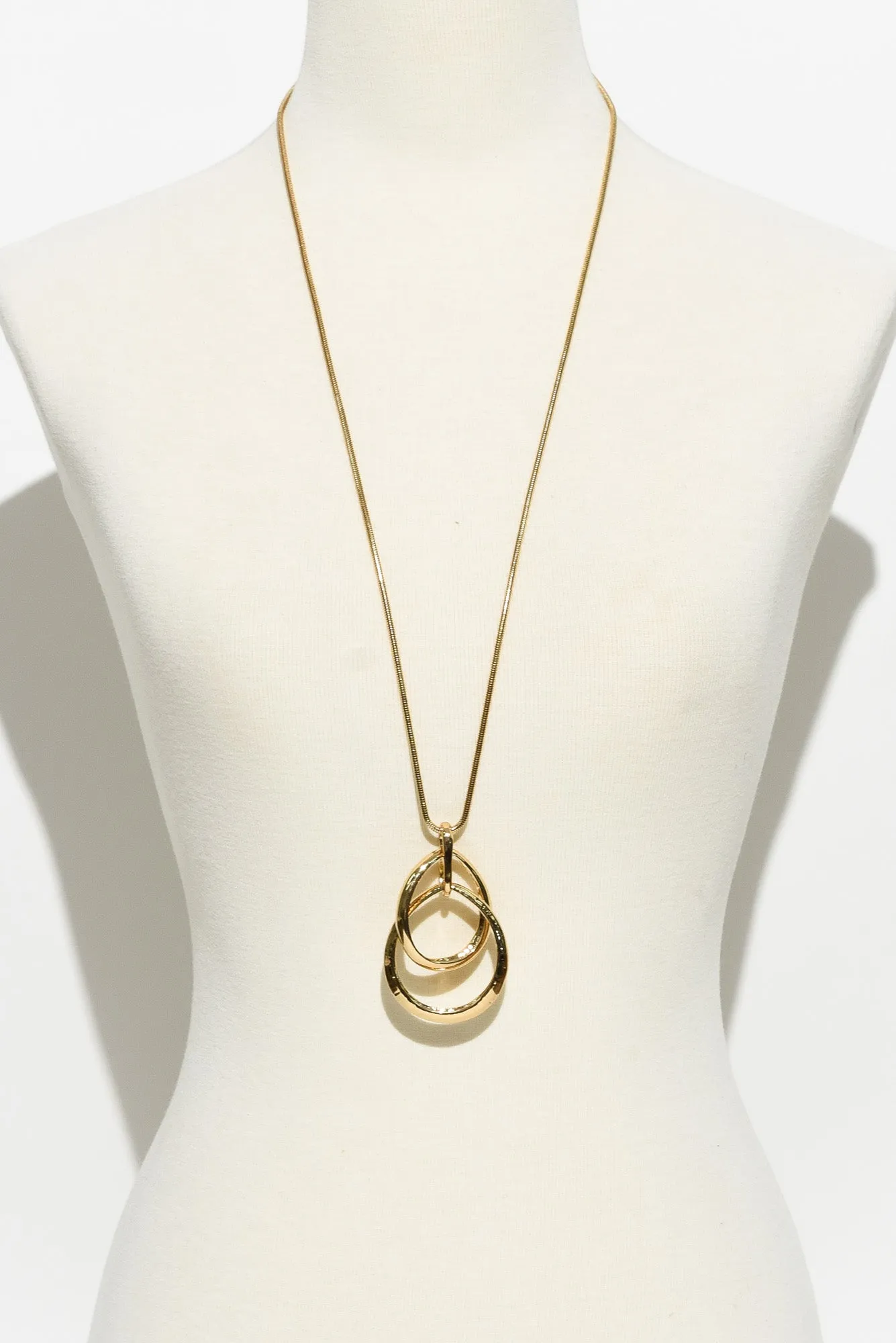 Ishana Gold Teardrop Pendant Necklace sold by Blue Bungalow product image thumbnail 2