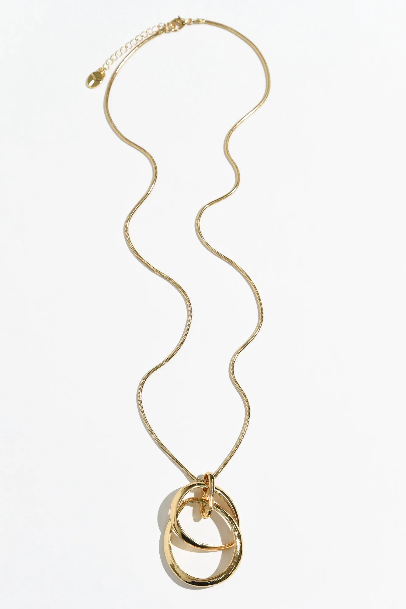 Ishana Gold Teardrop Pendant Necklace sold by Blue Bungalow
