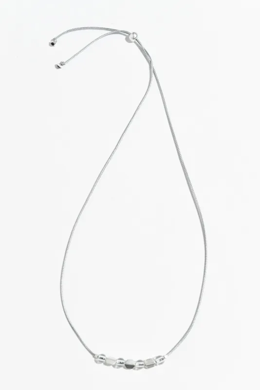 Sunita Silver Beaded Necklace sold by Blue Bungalow