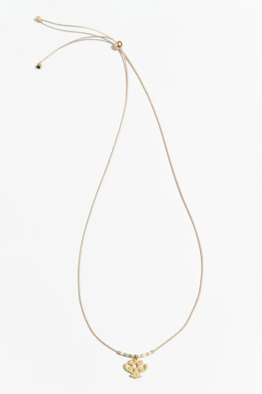 Petrina Gold Daisy Pendant Necklace sold by Blue Bungalow
