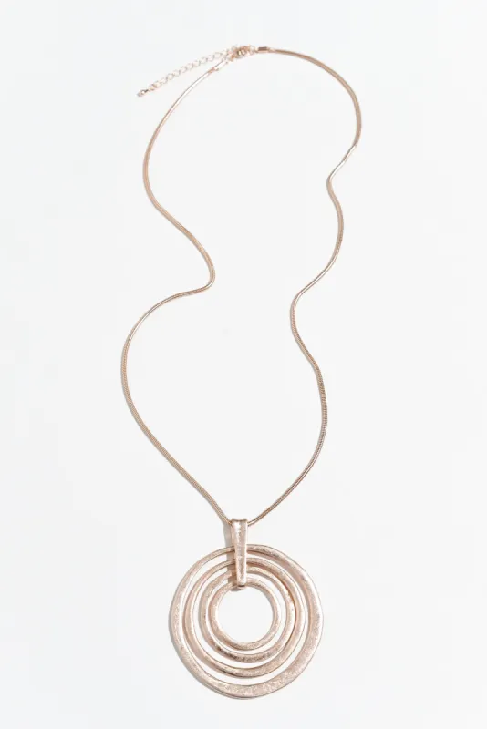 Minsa Taupe Pendant Necklace sold by Blue Bungalow