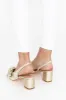 Isla Gold Bow Slingback Heel sold by Blue Bungalow
