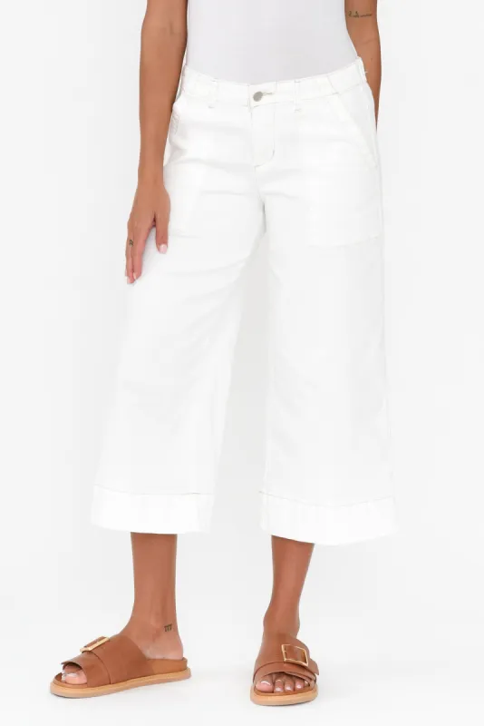 Narcisa Ivory Wide Leg Jeans sold by Blue Bungalow
