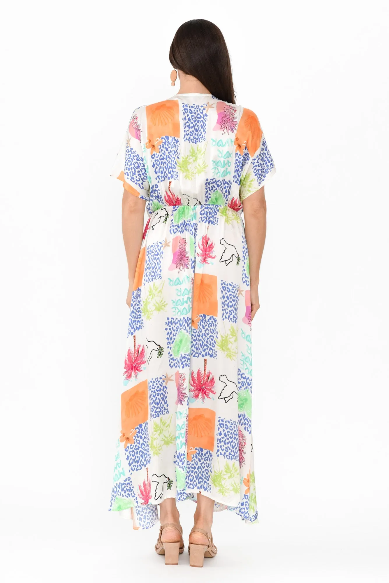 Rosina White Jungle Tie Dress sold by Blue Bungalow product image thumbnail 4
