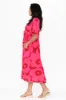 Jennifer Pink Flower Flutter Sleeve Dress sold by Blue Bungalow