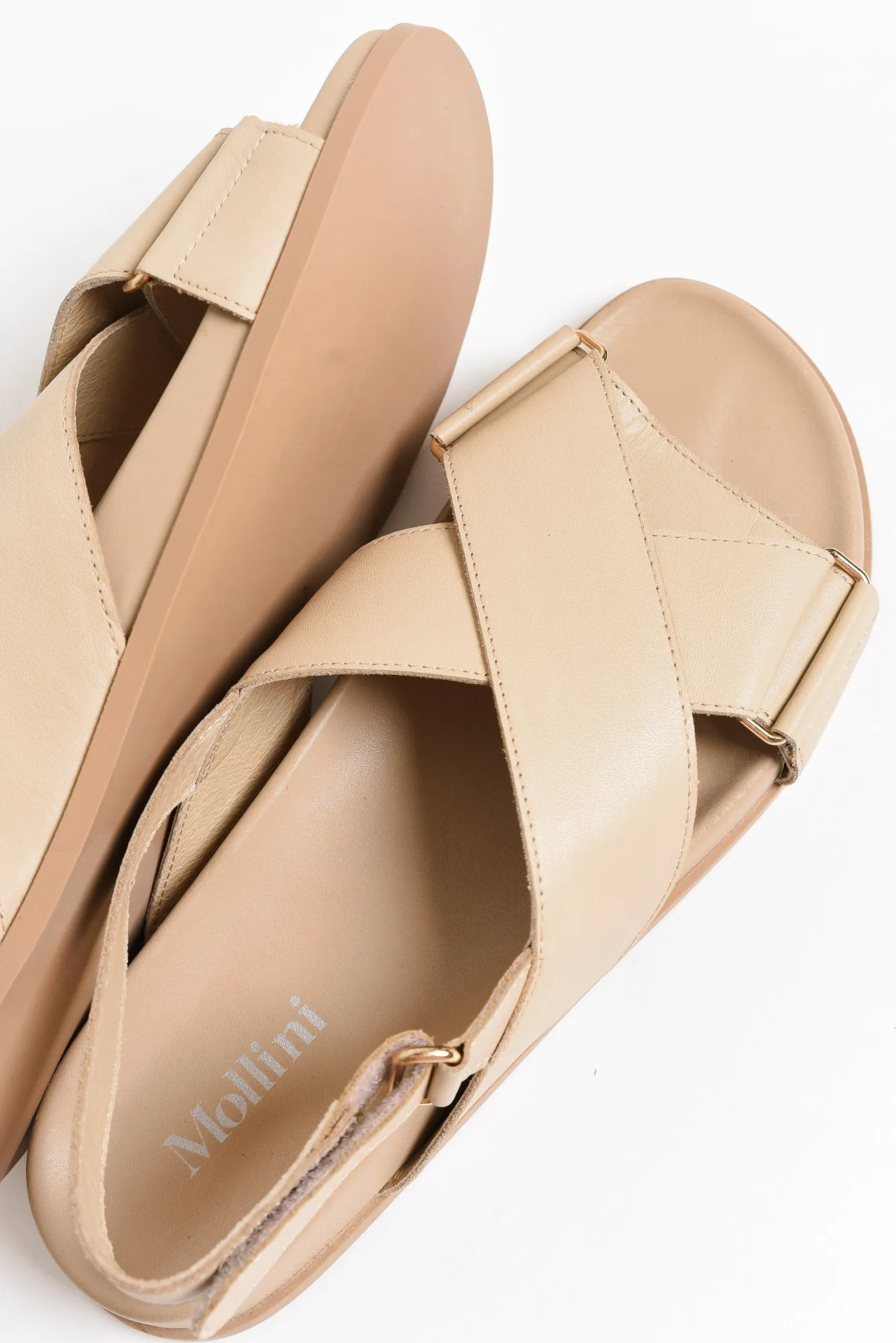 Haylow Stone Leather Crossover Sandal sold by Blue Bungalow product image thumbnail 4