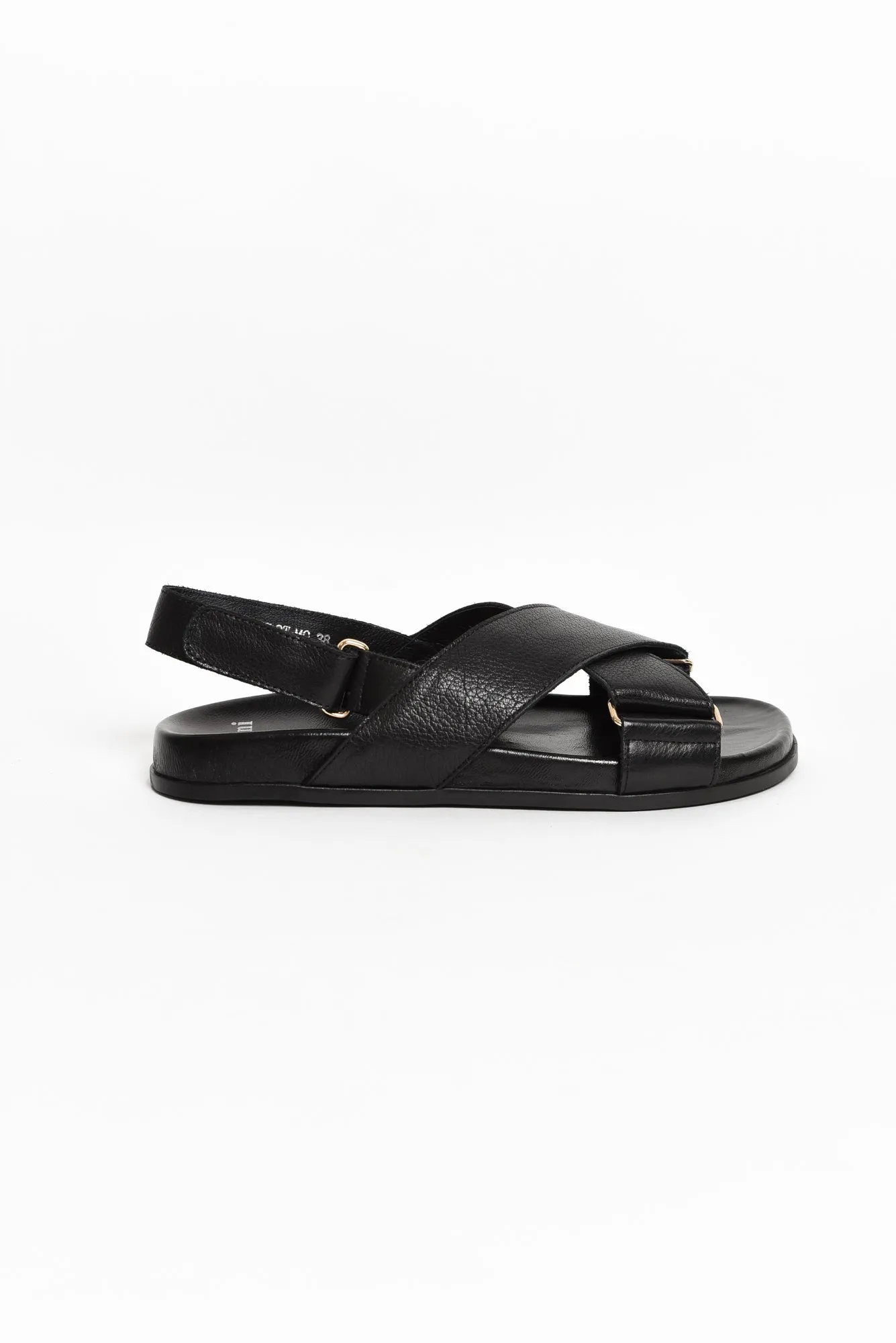 Haylow Black Leather Crossover Sandal sold by Blue Bungalow product image thumbnail 2