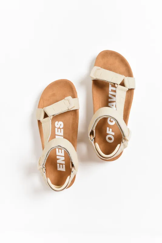 Cohen Natural Leather Velcro Sandal sold by Blue Bungalow