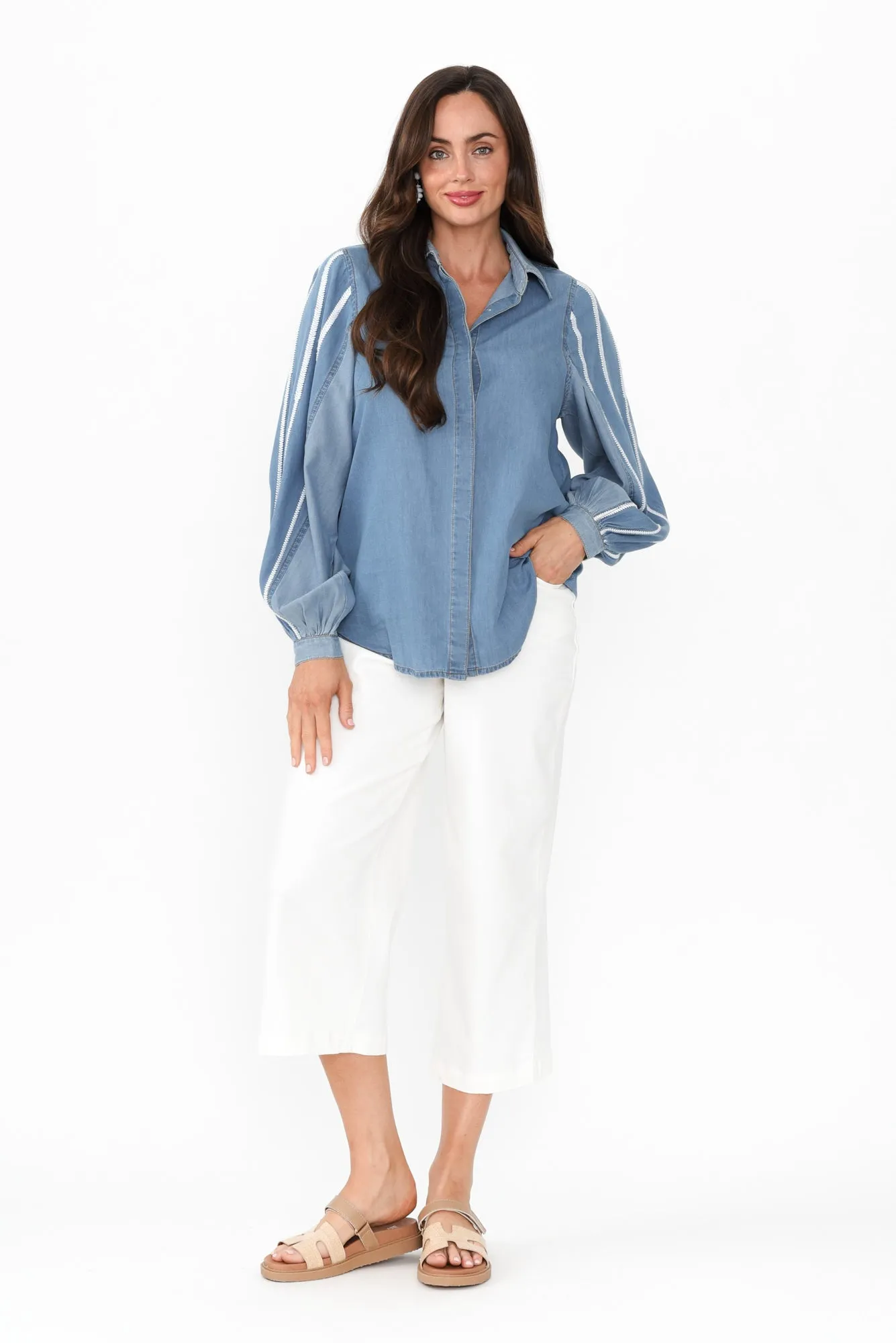 Stella Blue Denim Shirt sold by Blue Bungalow product image thumbnail 2