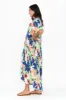 Blue Floral Peak Maxi Dress sold by Blue Bungalow
