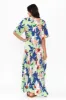 Blue Floral Peak Maxi Dress sold by Blue Bungalow