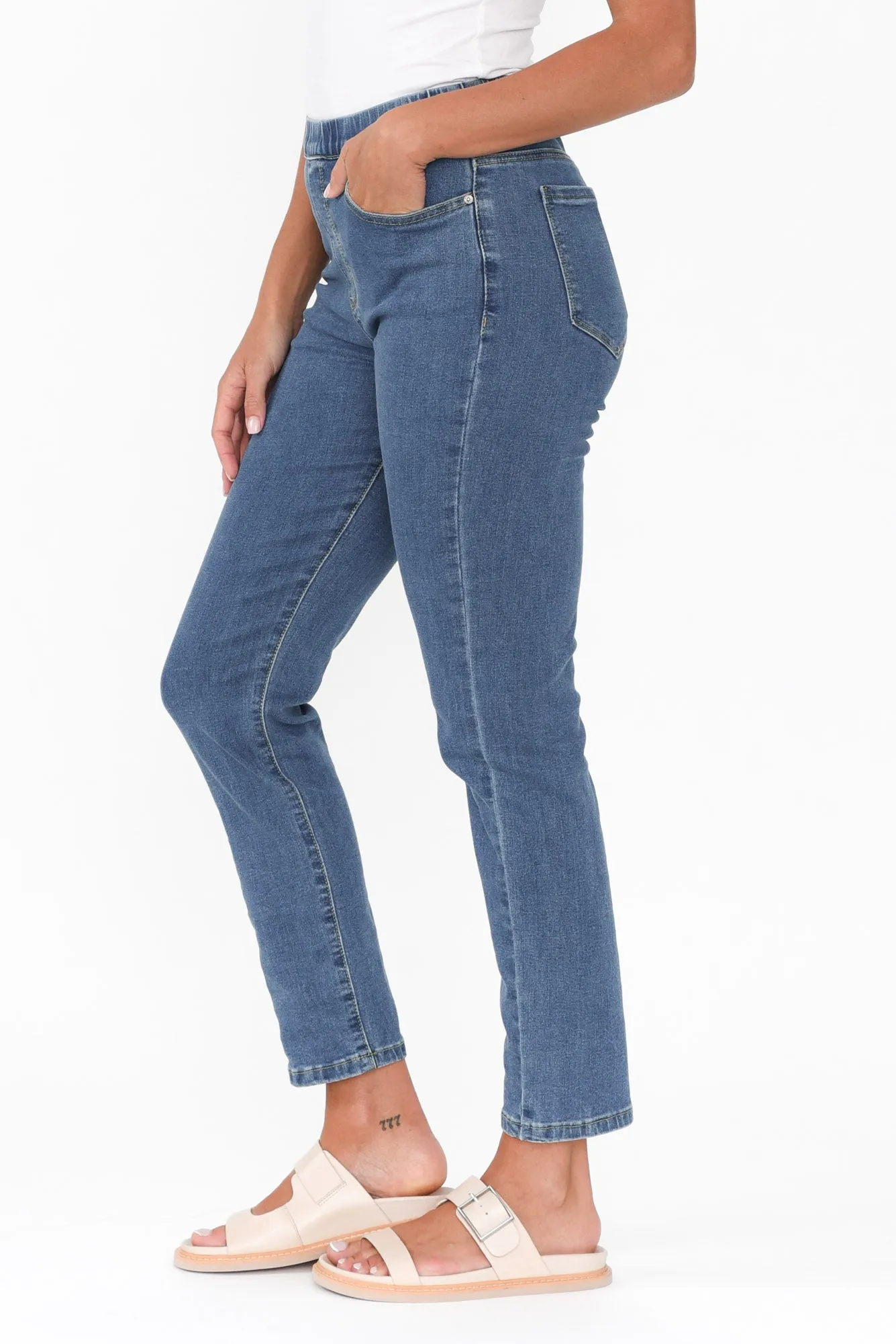Zadie Blue Stretch Jeans sold by Blue Bungalow product image thumbnail 5