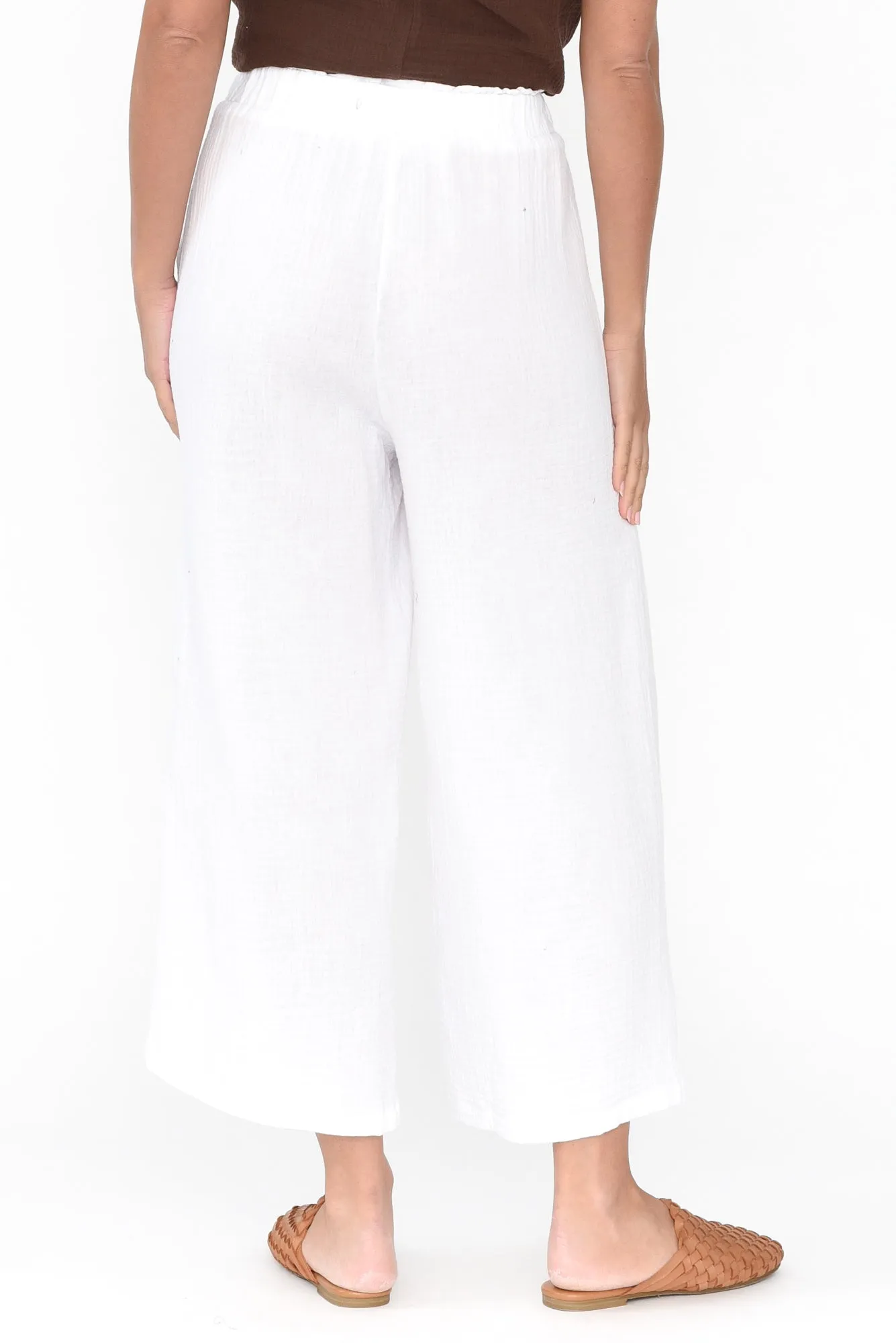 Byron White Cotton Pocket Pants sold by Blue Bungalow product image thumbnail 5