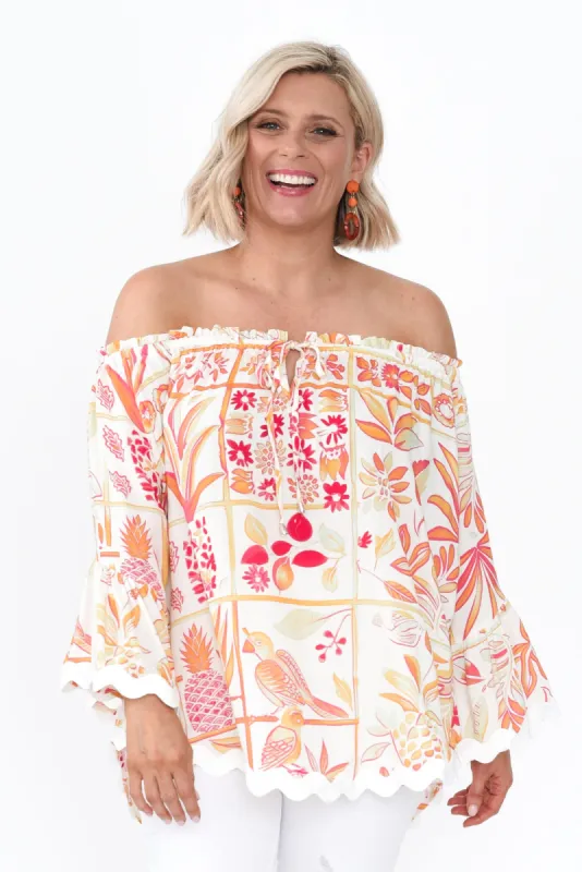 Bianco White Leaf Trim Top sold by Blue Bungalow