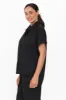 Doris Black Cotton Pyjama Shirt sold by Blue Bungalow