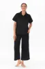 Doris Black Cotton Pyjama Shirt sold by Blue Bungalow
